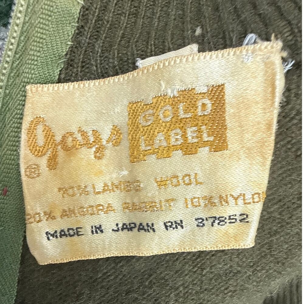 Vintage 60s Women's Medium Gays Gold Label Wool Knit Skirt Set Houndstooth - Picture 6 of 7